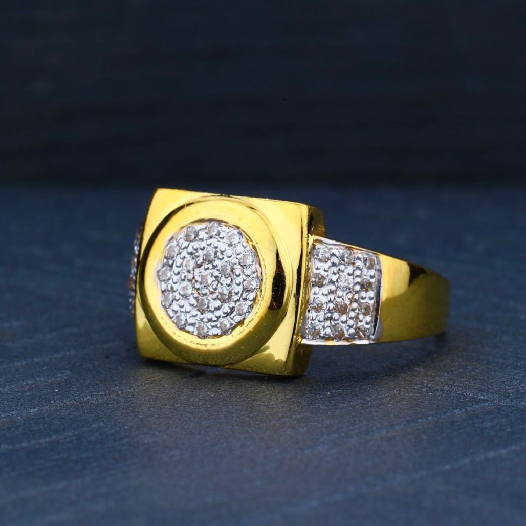 22K Gold Round Design Ring