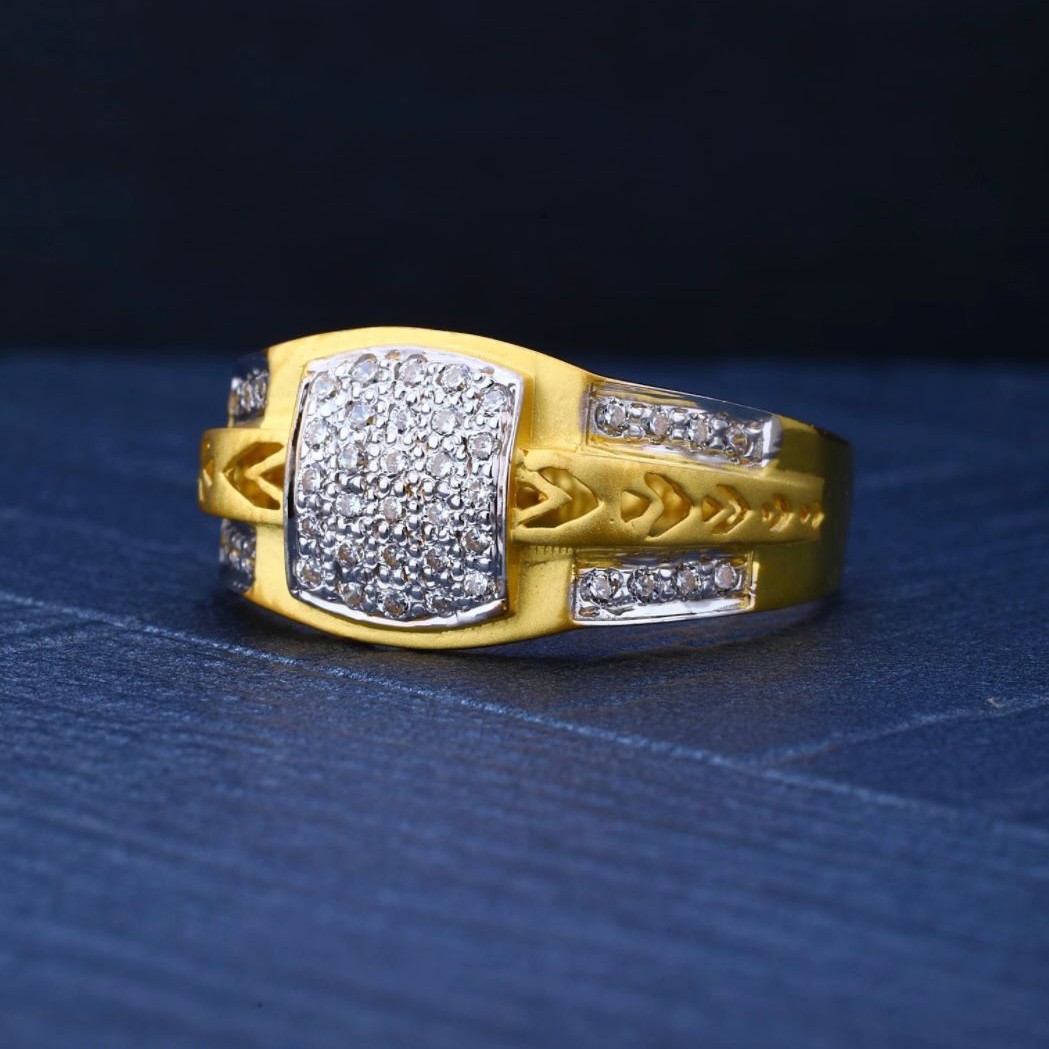916 Gold Designer Mens Ring