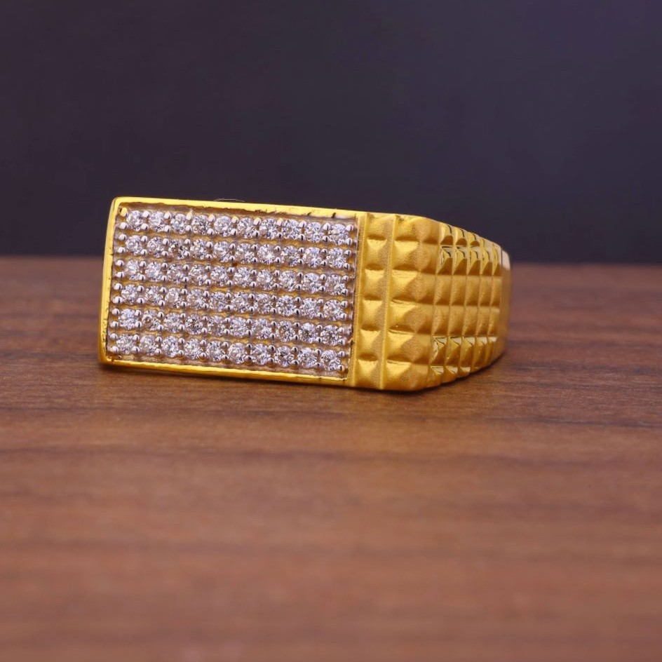 916 Gold Fancy Ring For Men