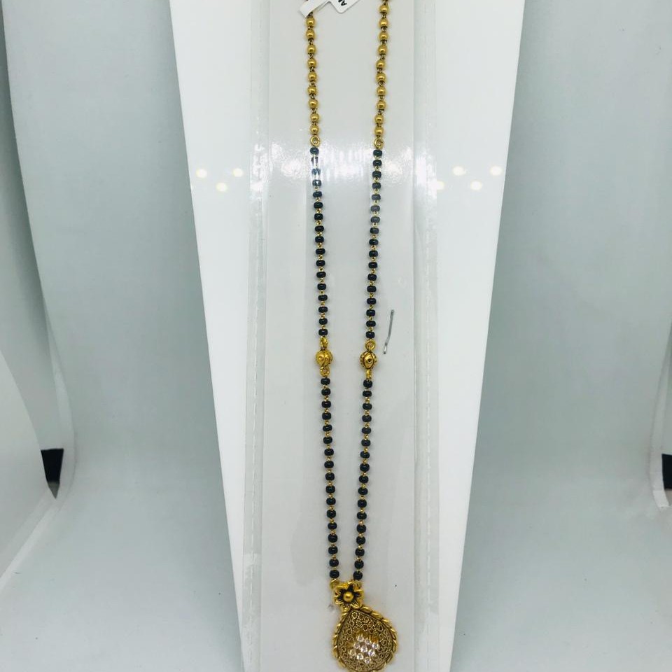 22k antique mangalsutra rbo ams289