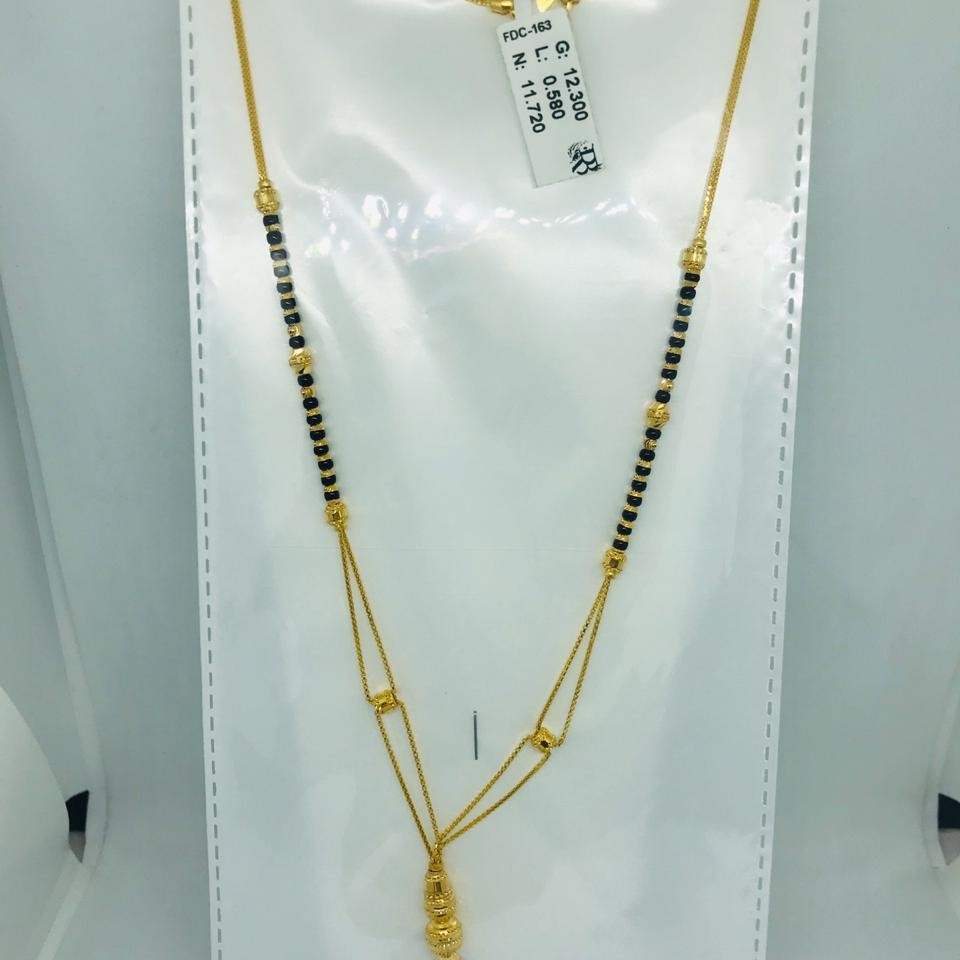 916 plain Fancy Mangalsutra Dokiya RBO FDC163