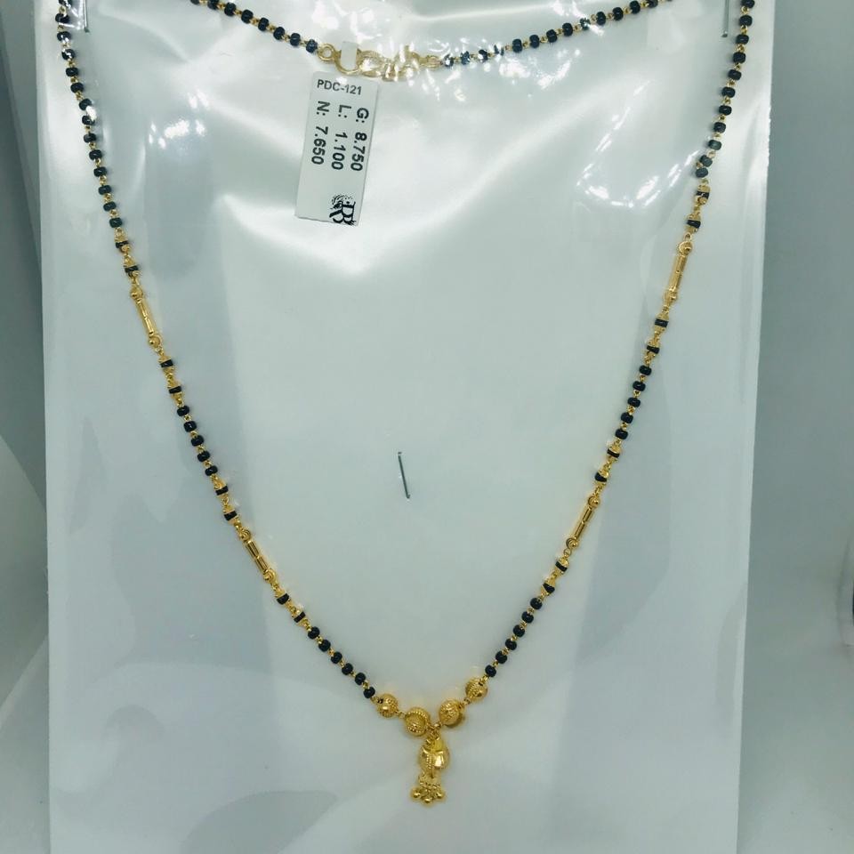 22k plain vartical Mangalsutra Dokiya RBO PDC121