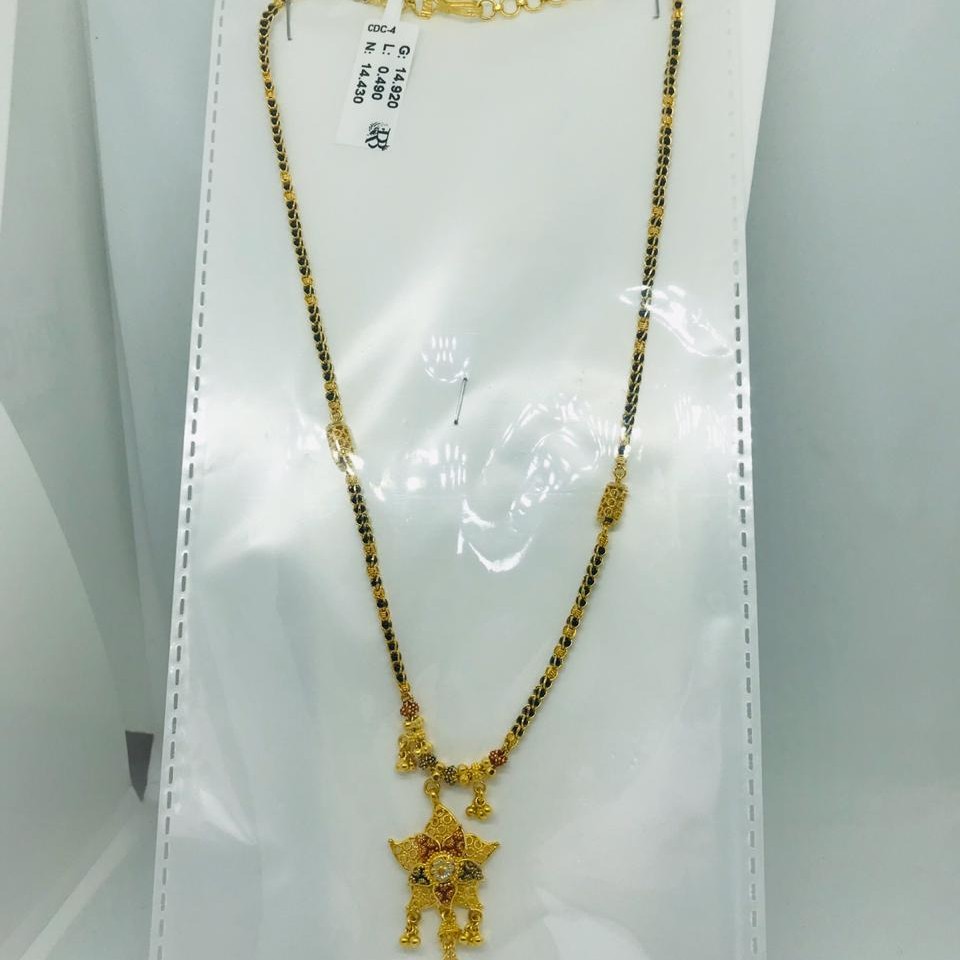 916 Plain Calcutti Mangalsutra Dokiya RBO CMS4