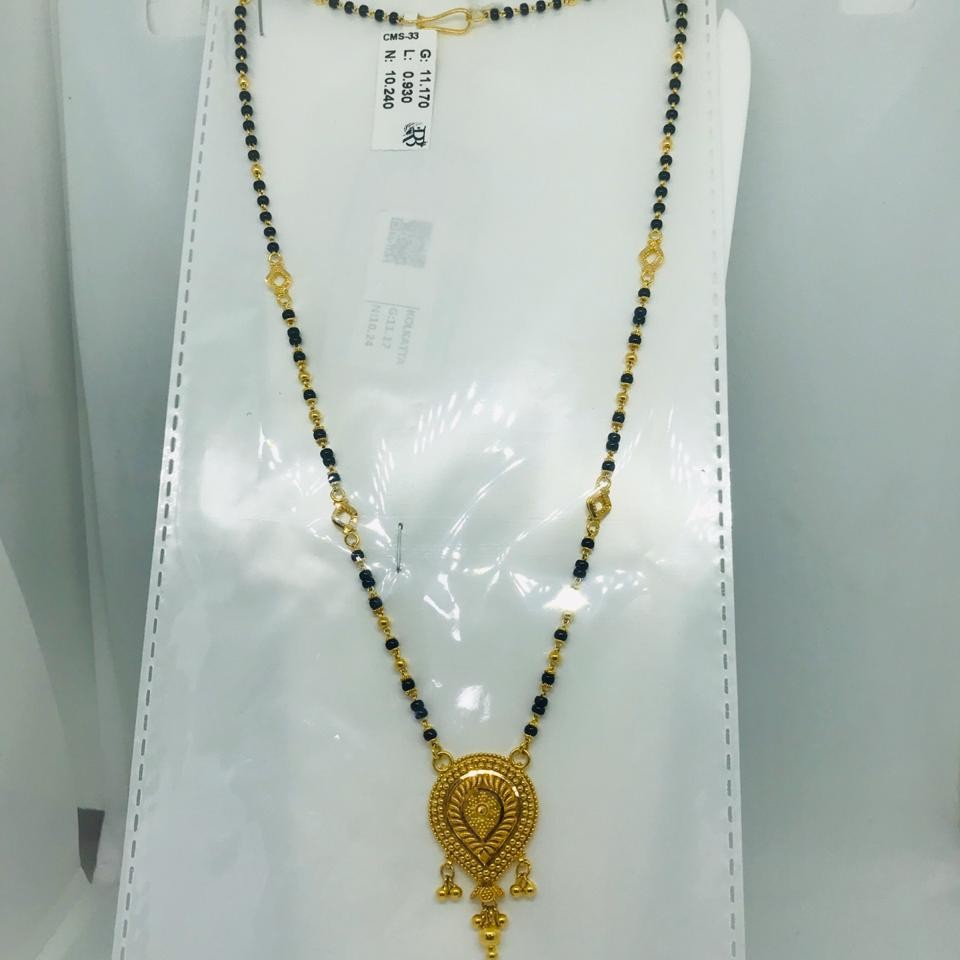 916 Plain Calcutti Mangalsutra Dokiya RBO CMS33