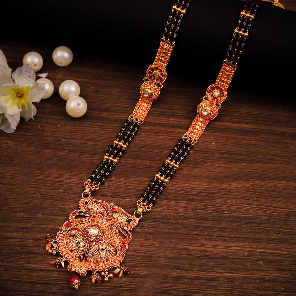 22K LONG GERU MANGALSUTRA
