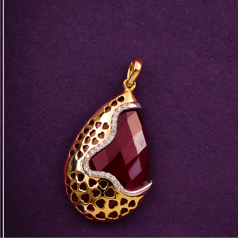 18K ROSSETA PENDANT SET