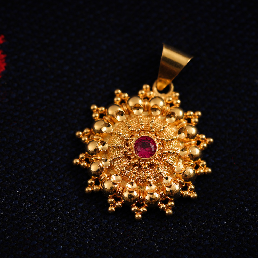 22K PLAIN PENDANT