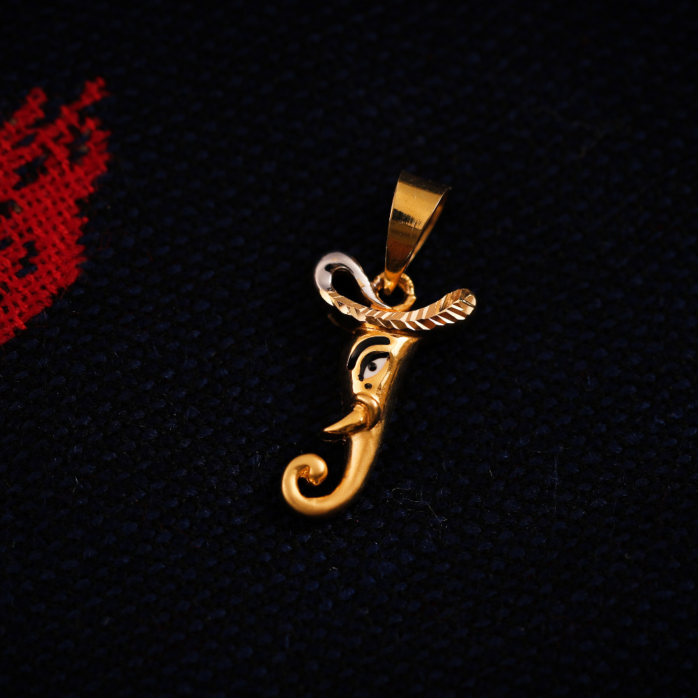 22K ALPHABET PENDANT