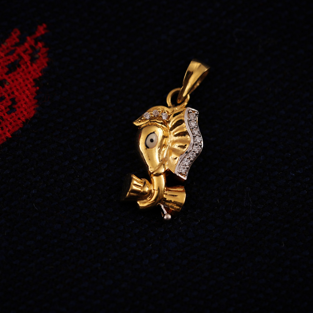 22K CZ GANESHJI