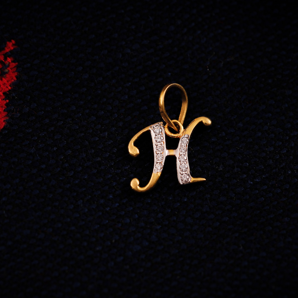 22K ALPHABET PENDANT