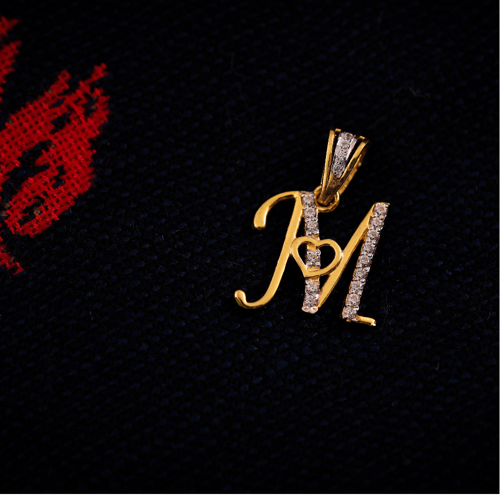 22K ALPHABET PENDANT