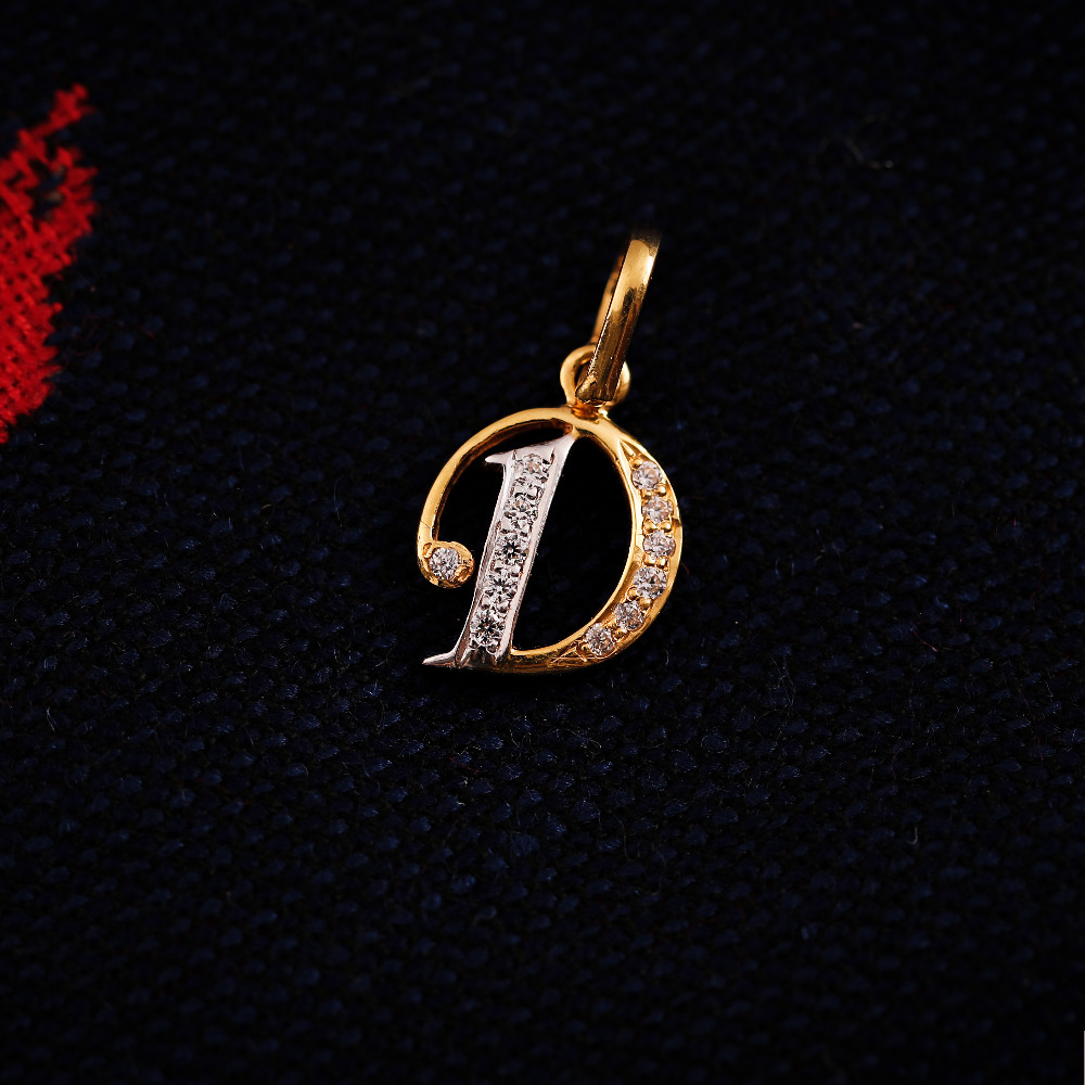 22K ALPHABET PENDANT