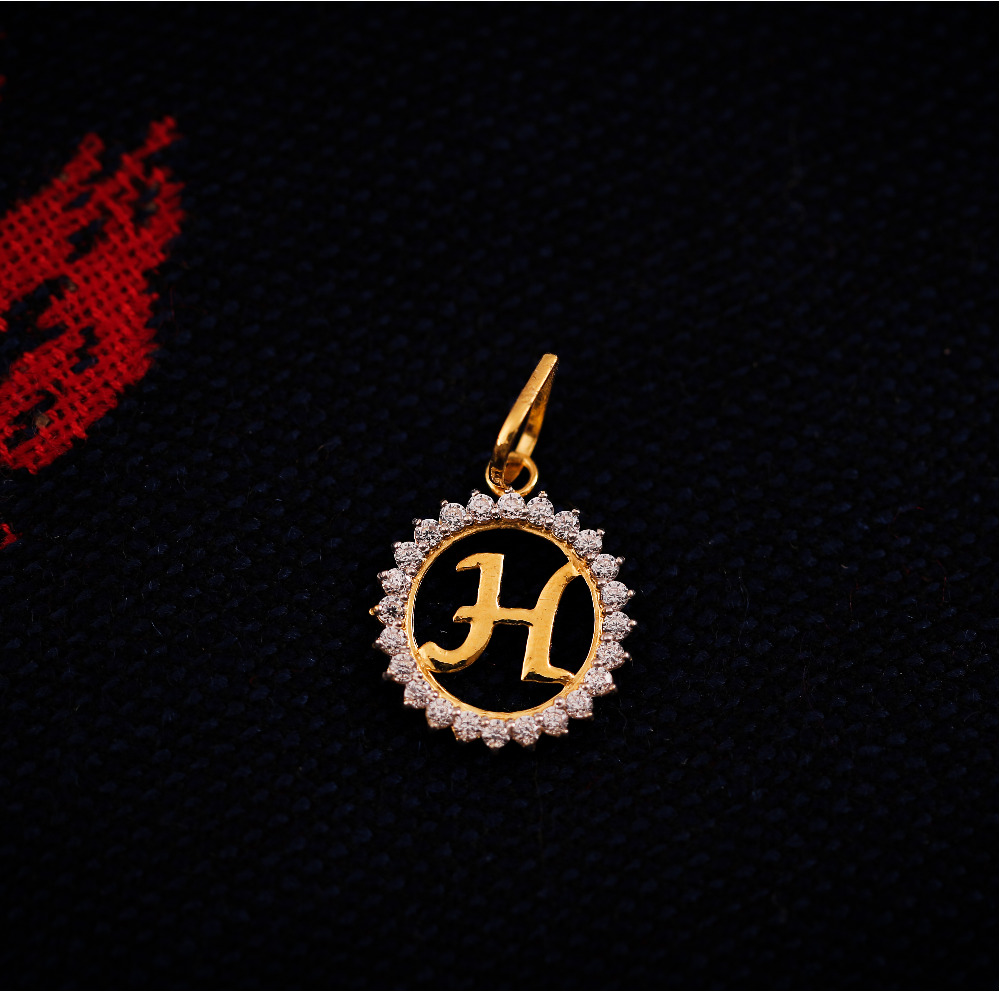 22K CZ PENDANT