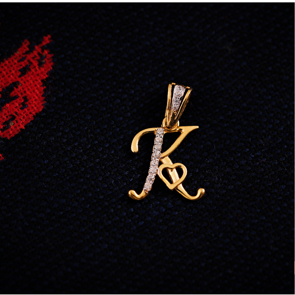 22K ALPHABET PENDANT