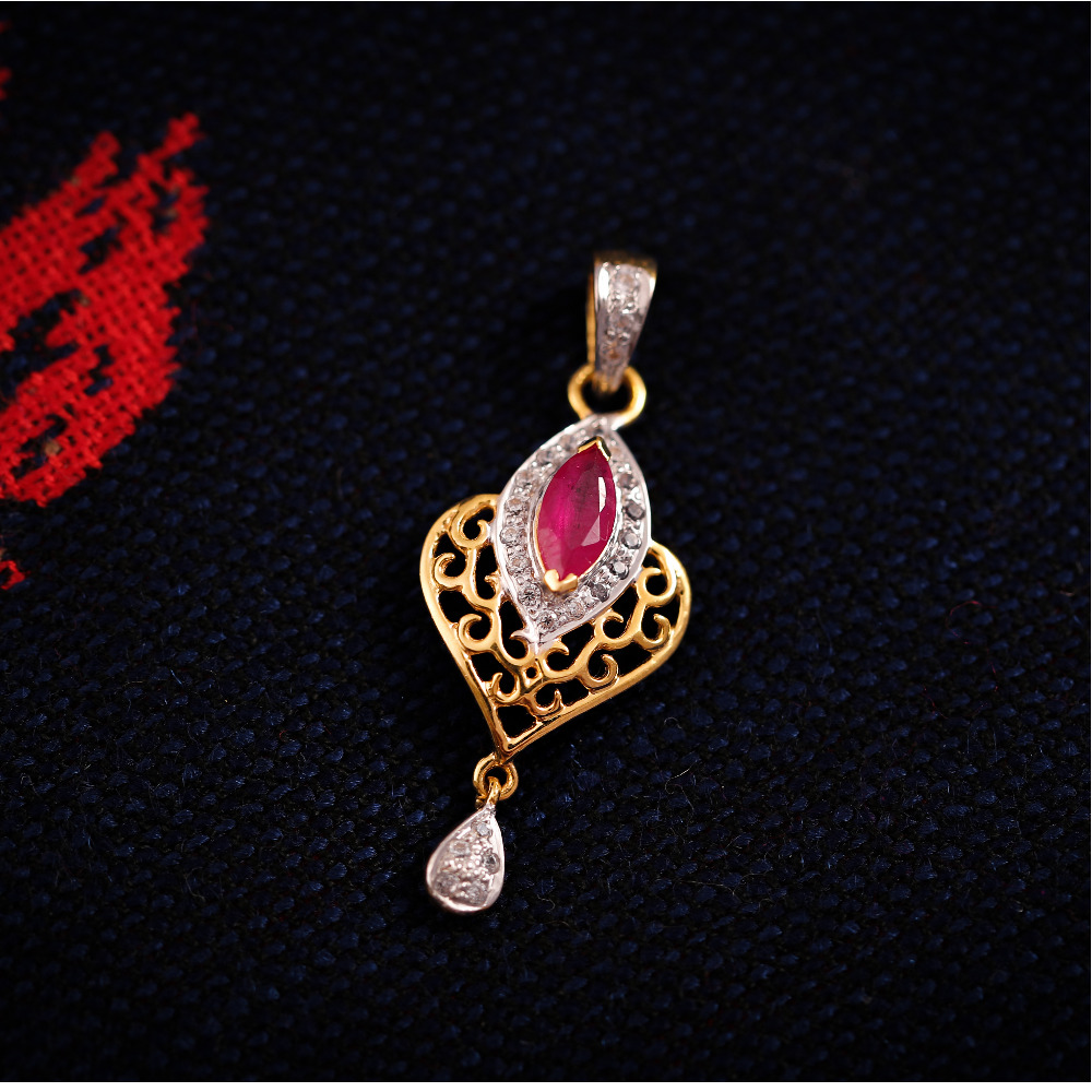 22K RED PENDANT