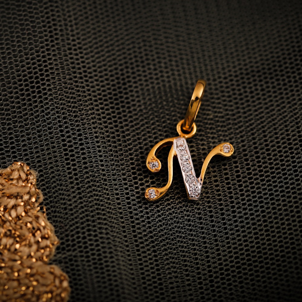 22K CZ N PENDANT
