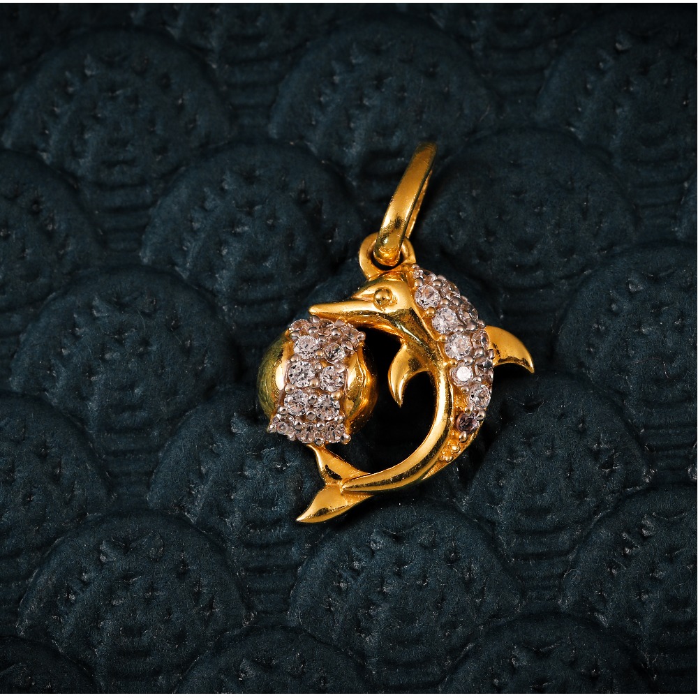 22K CZ CLASSIC FISH PENDANTS