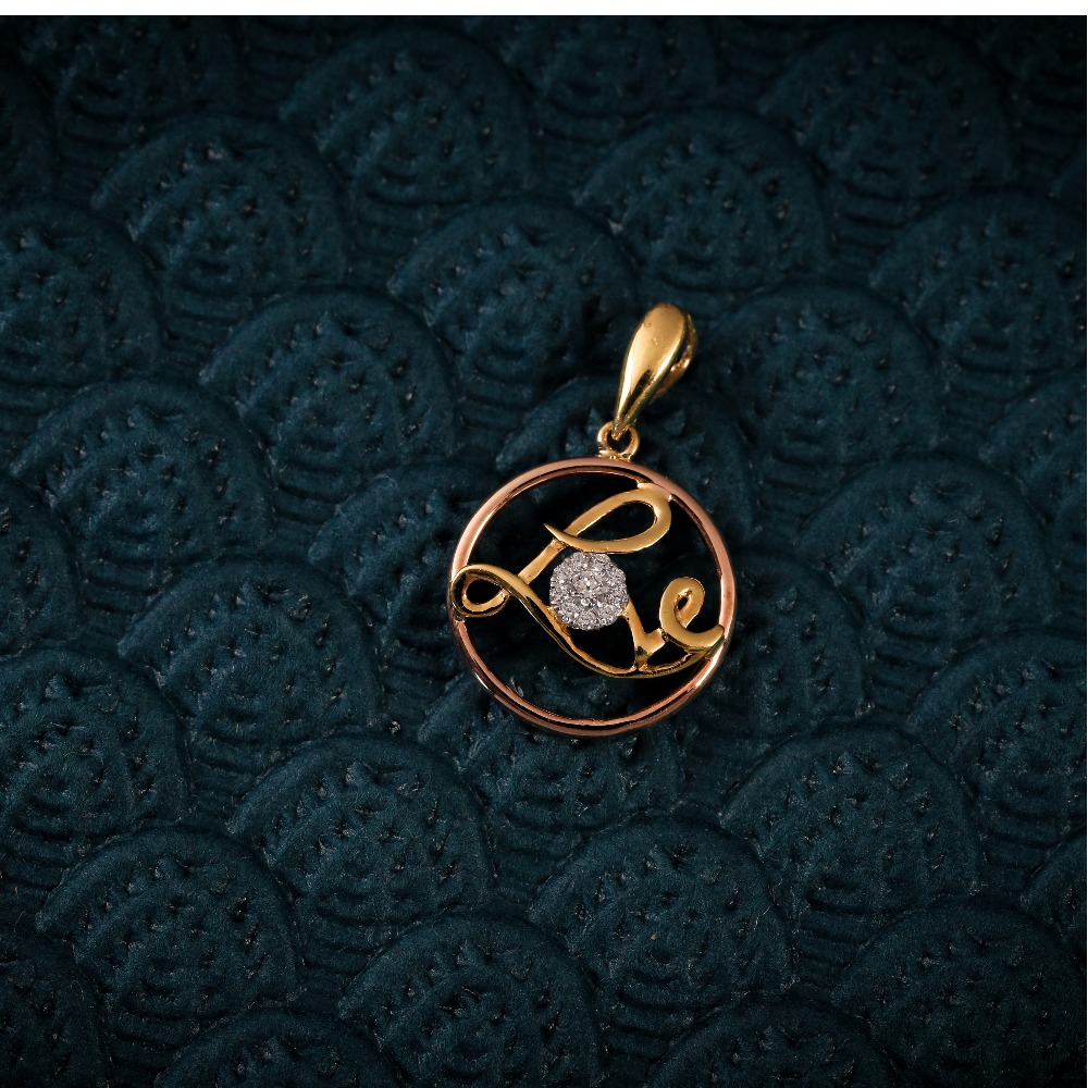 22K CZ LOVE PENDANTS