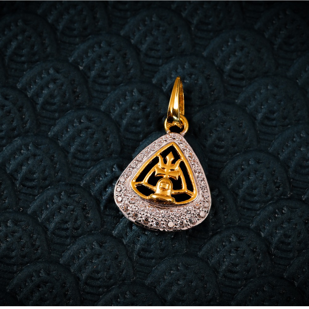 22K CZ SHIV PENDANTS