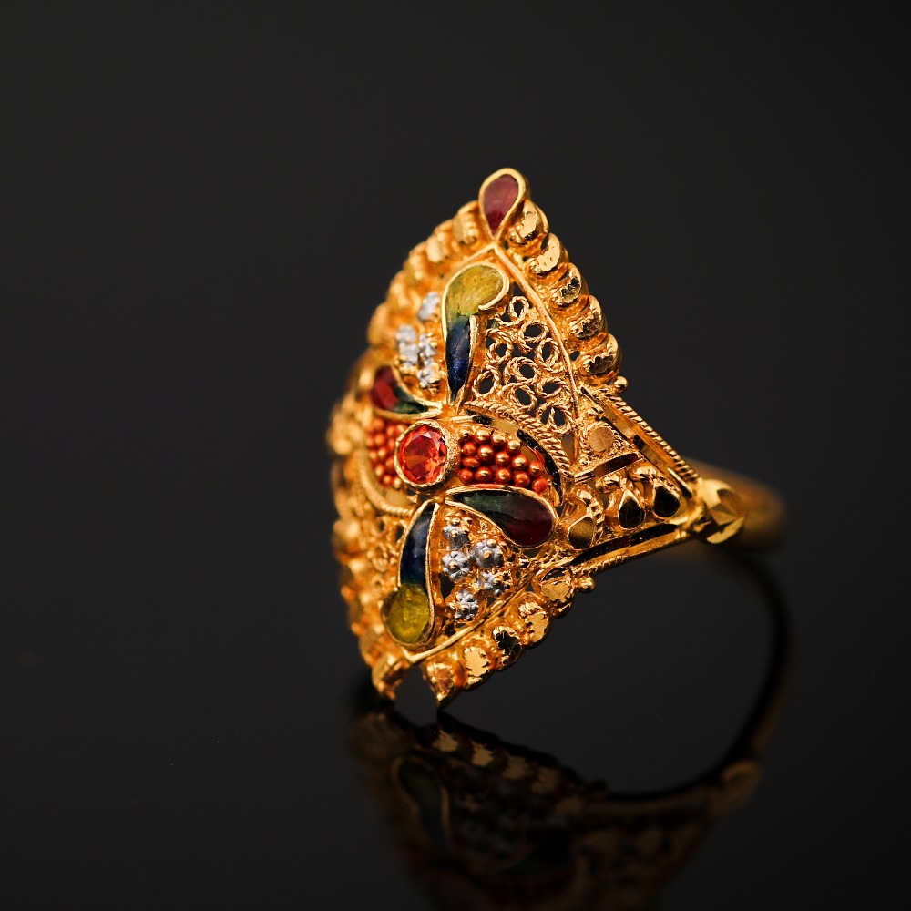 22K LADIES ANTIQUE RING