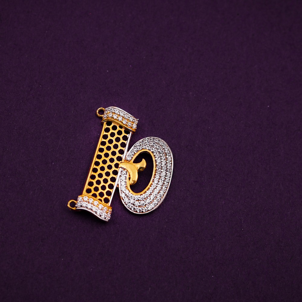 22K CZ PENDANT