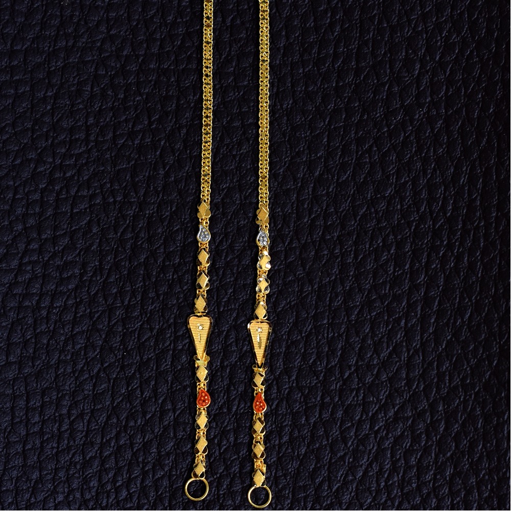 22K EARRINGS CHAIN