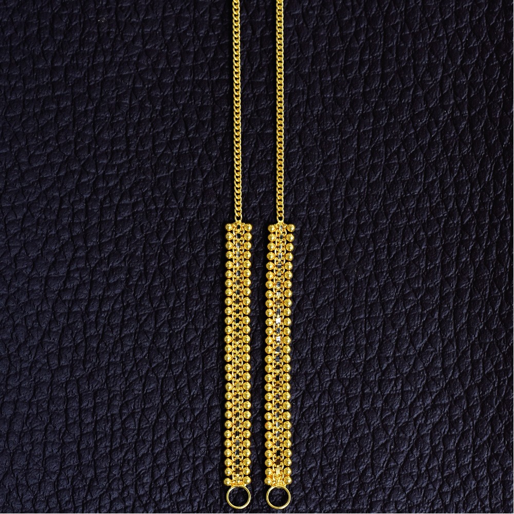 22K EARRINGS CHAIN