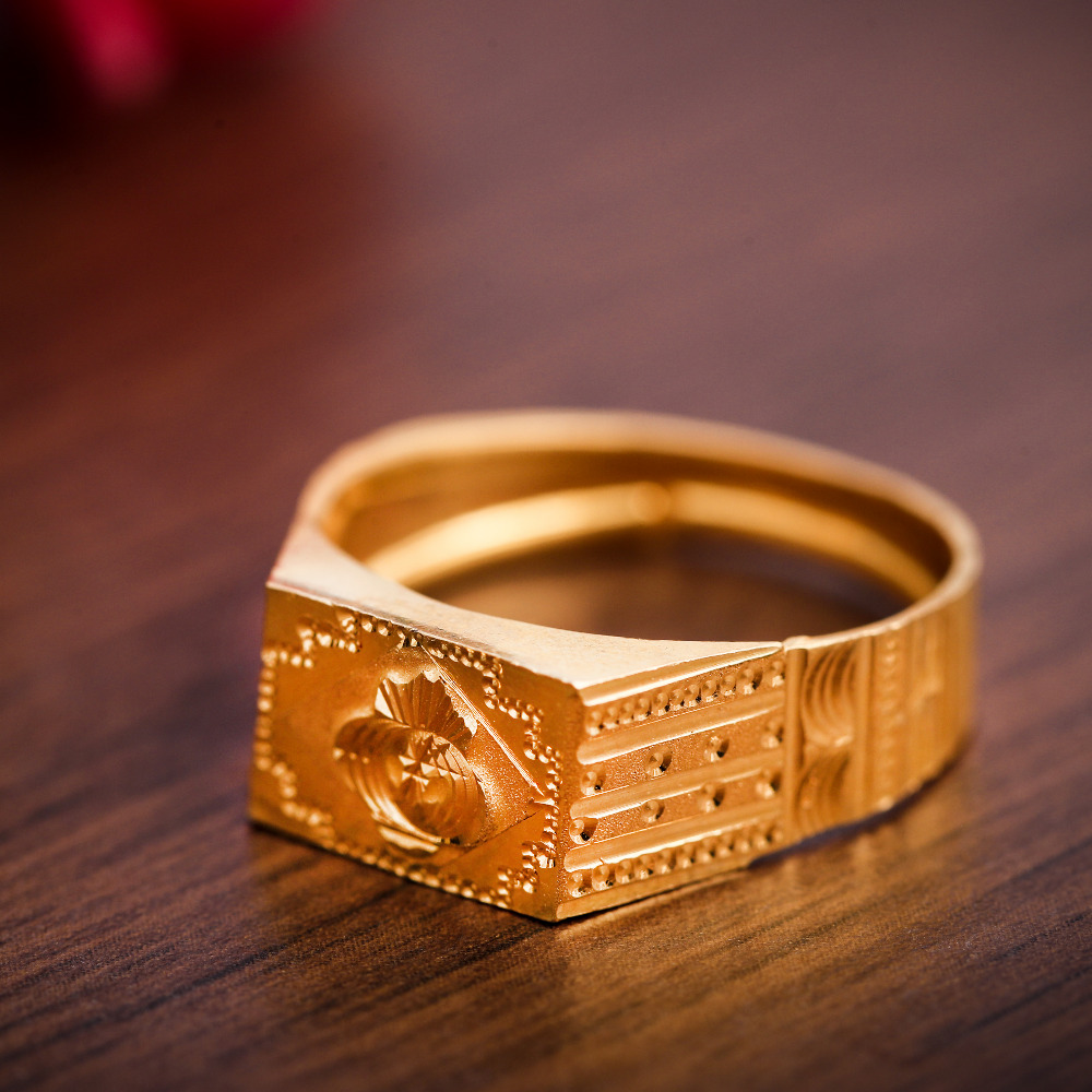 22K PLAIN JENTS RING