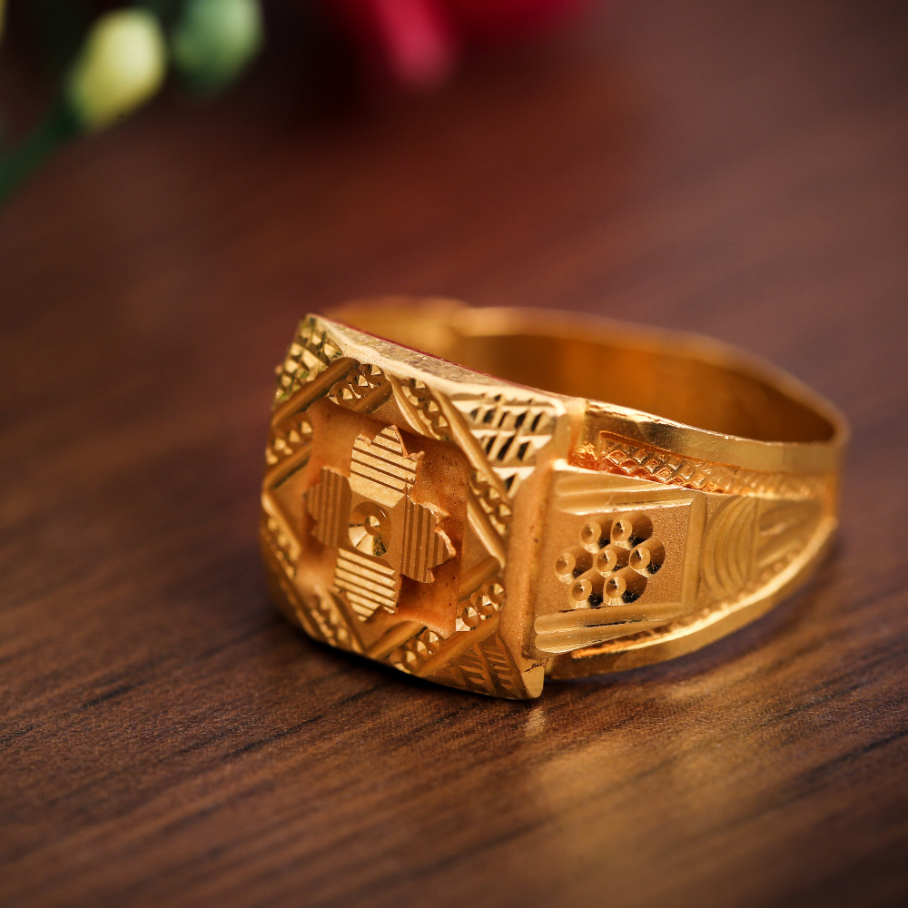 22K PLAIN JENTS RING