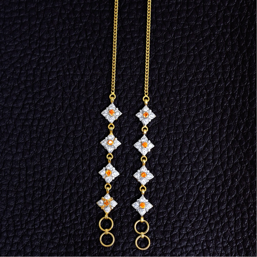 22KT  EARRINGS CHAIN