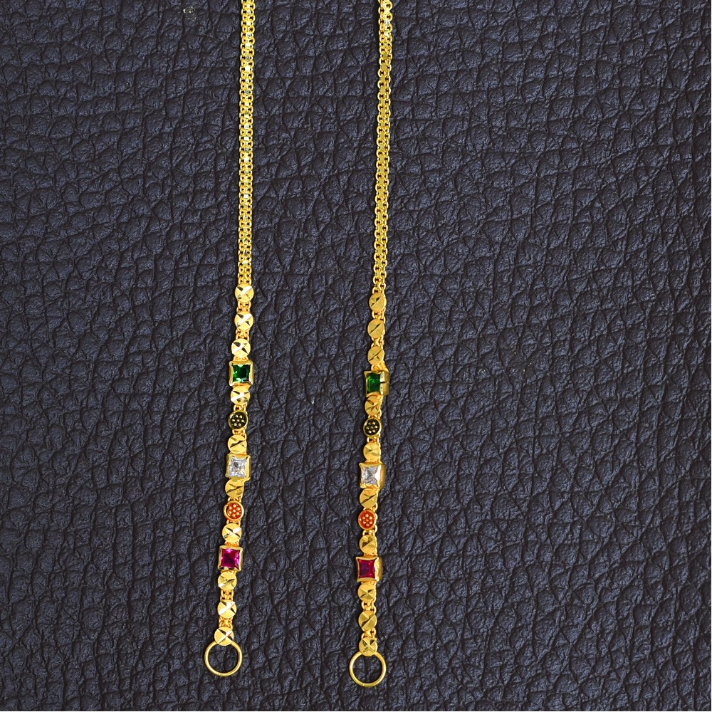 22KT  EARRINGS CHAIN