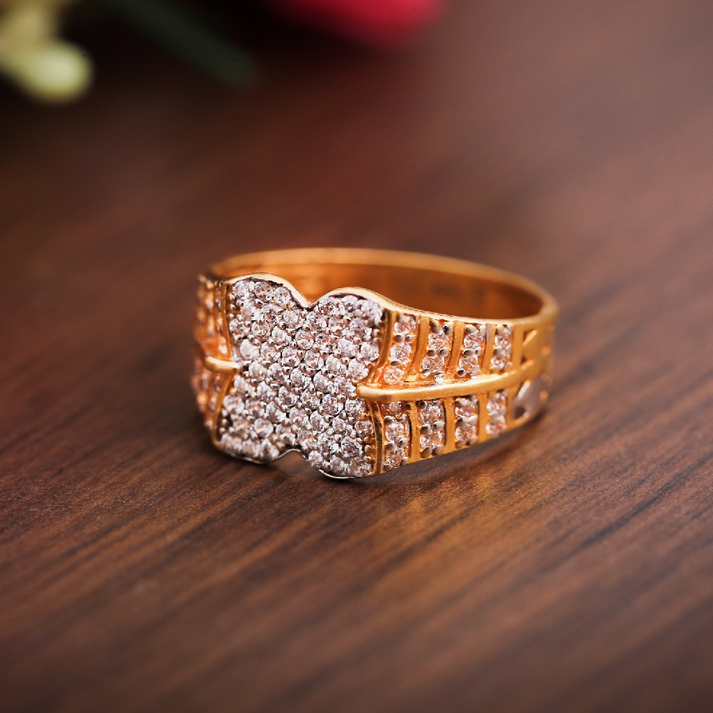 22K CZ JENTS RING