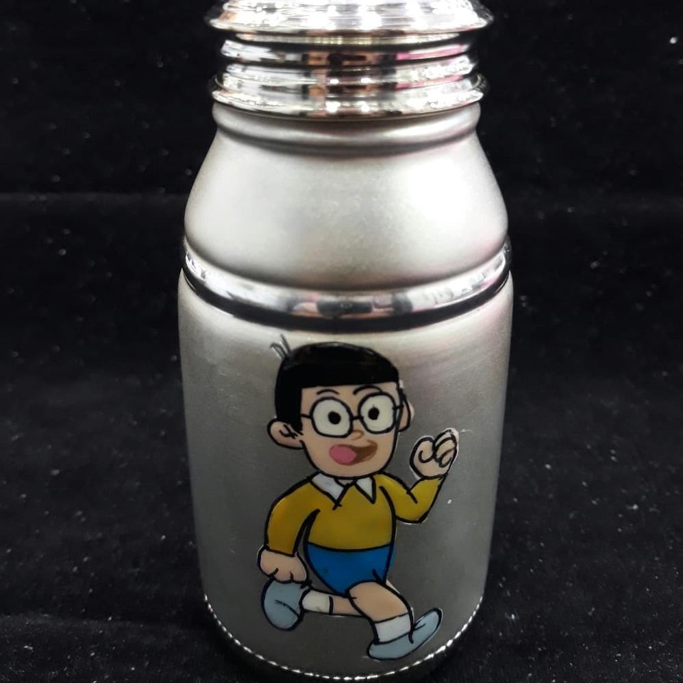 SILVER MILK BOTTLE