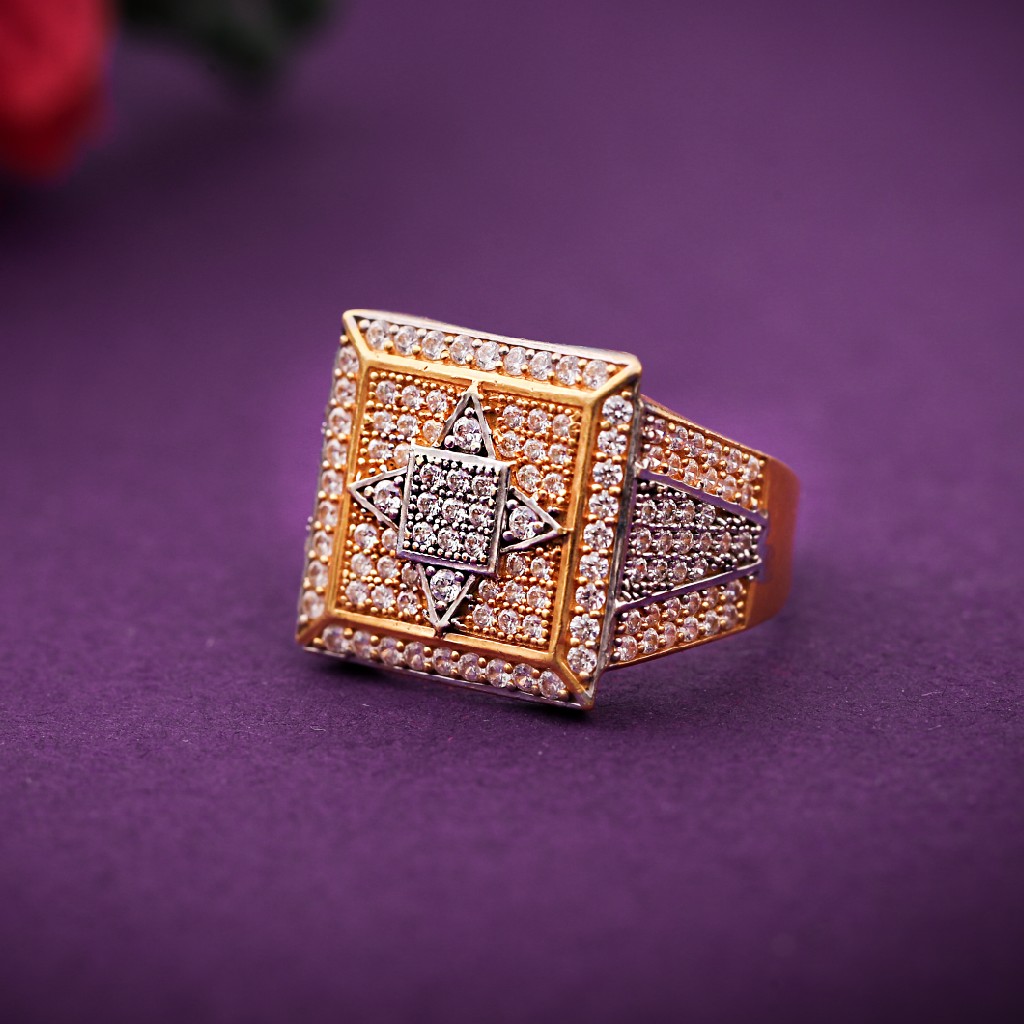 22k cz jents ring