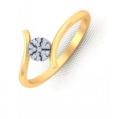 Simple diamond ring