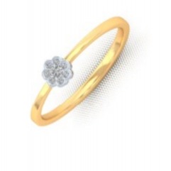 Single stone diamond ring
