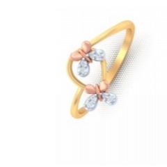 Light weight fancy diamond ring