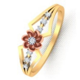 Flower fancy diamond ring
