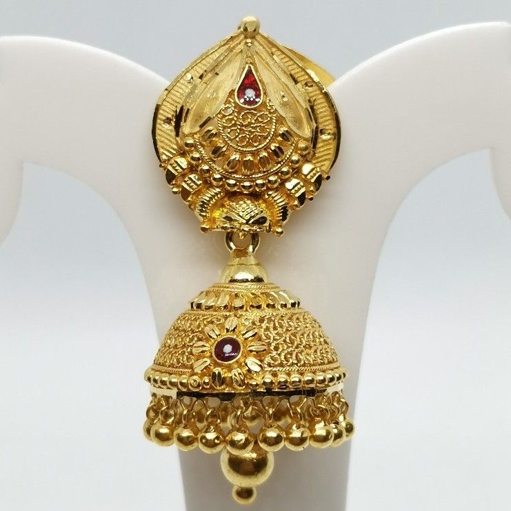 Flower Embeded Jhumka