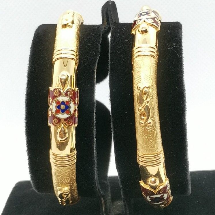 916 Flower Meenakari Bangle