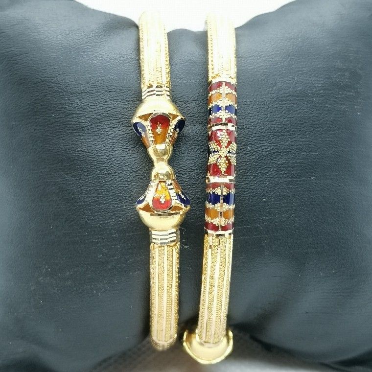 Domed Meena Bangle