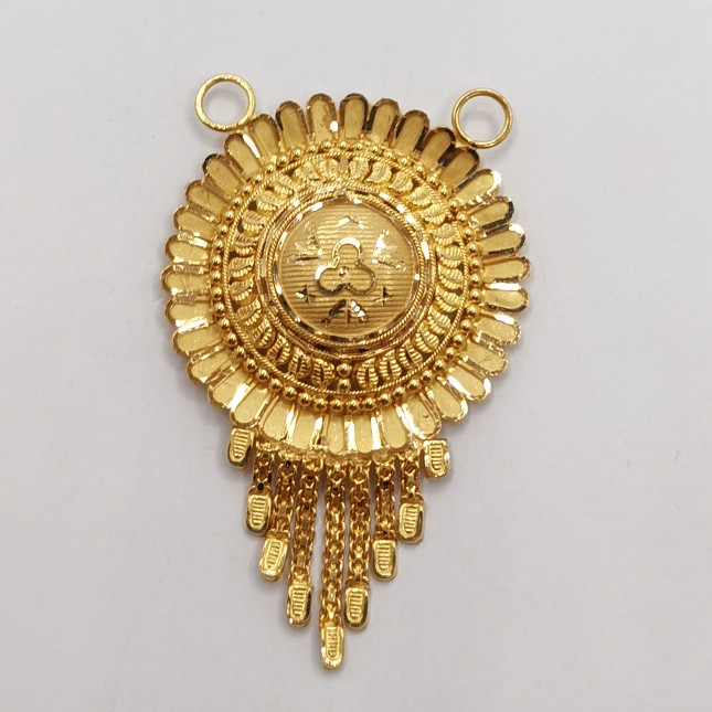 mangalsutra pendent flower shaped