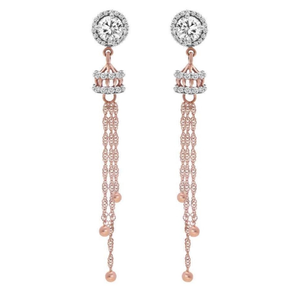 18k rose gold 18kt designer earring pj-e008