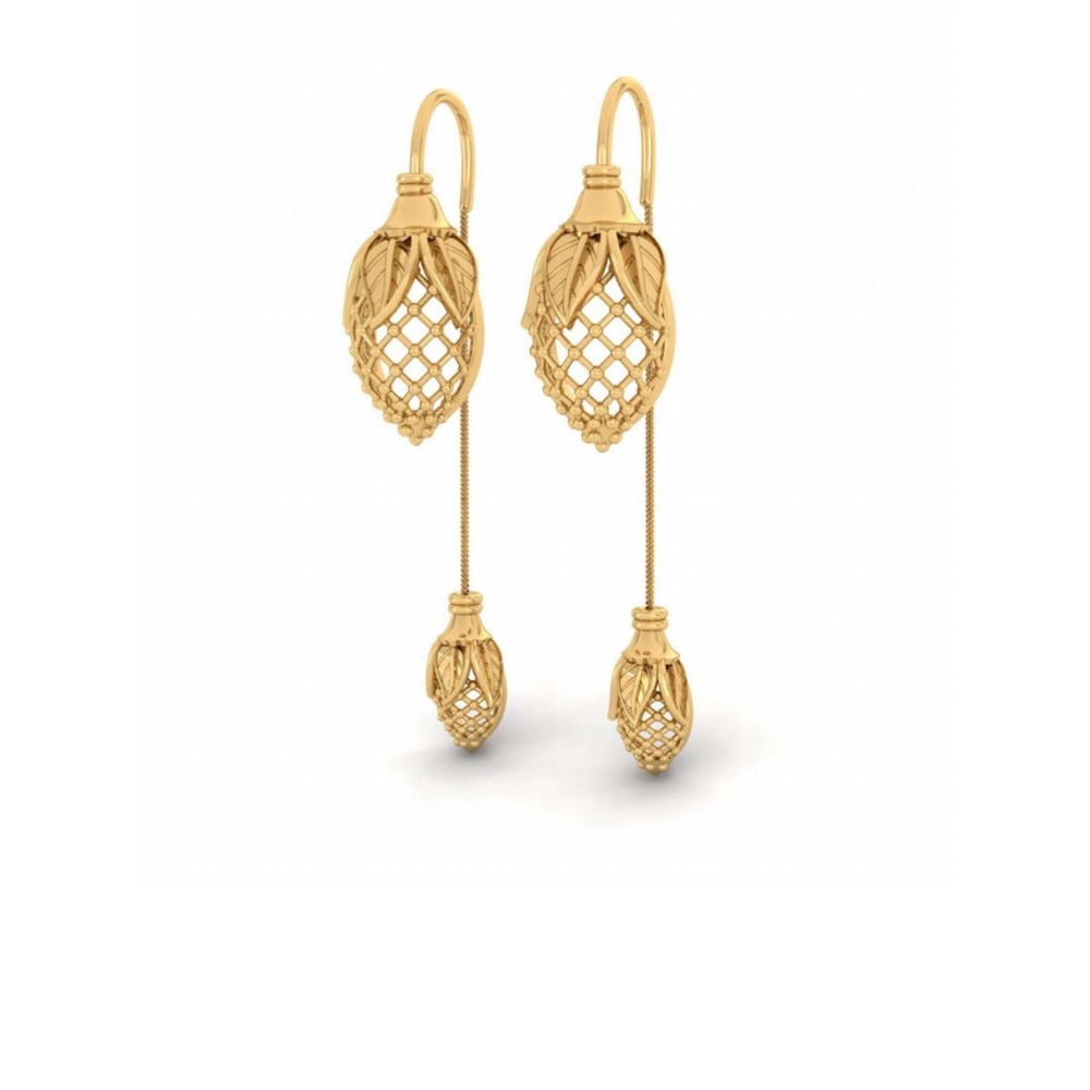 916 gold attractive earring for women pj-e004