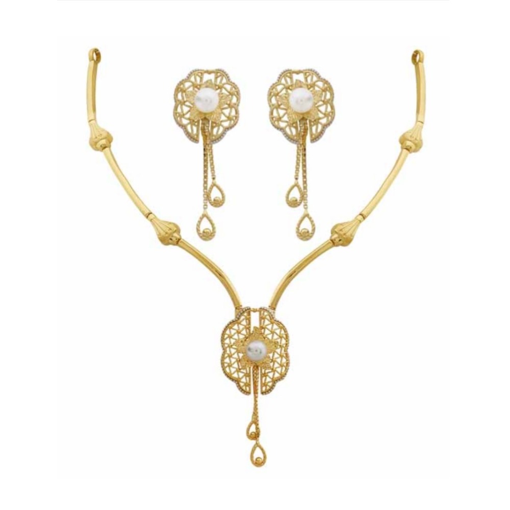 916 gold designer necklace set pj-n002