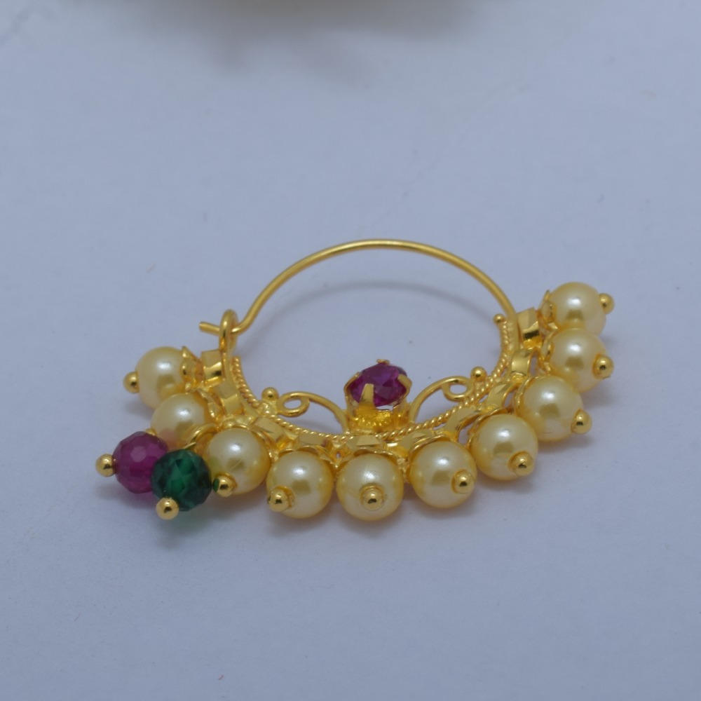 18kt Gold nath