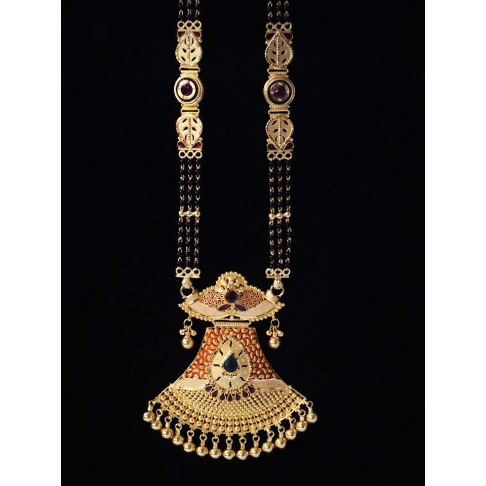 22 K Gold Fancy Mangalsutra. NJ-M01118