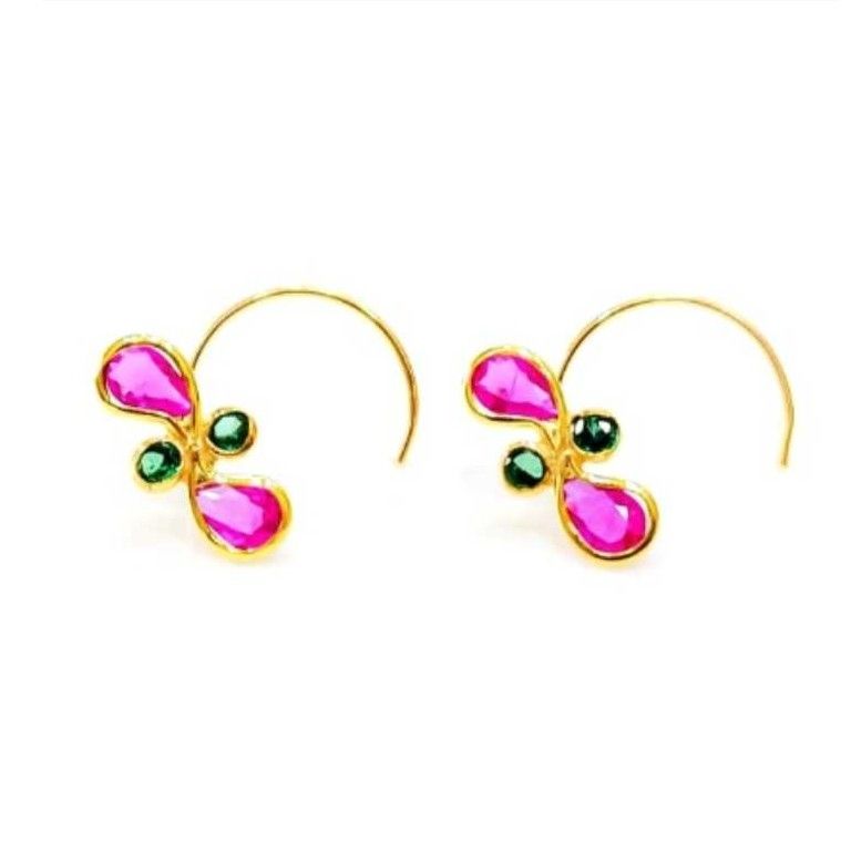 22 K Gold Fancy Nosepin. NJ-N0952