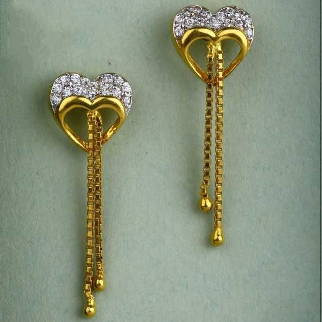 22 K Gold Fancy Earring. NJ-E0632