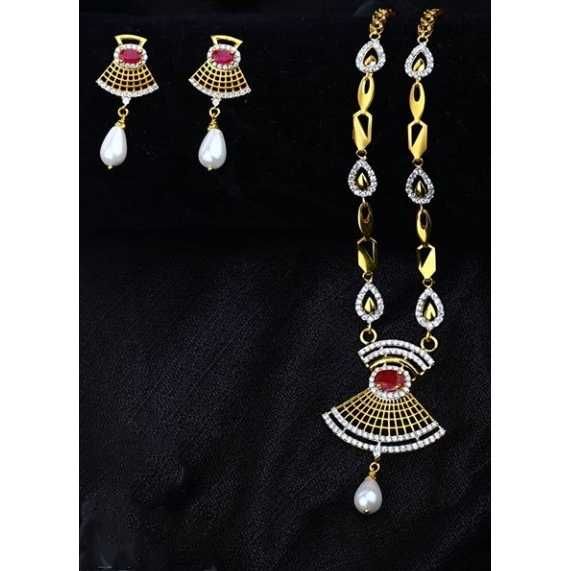 22 K Gold Fancy Pendant Set. NJ-P0612